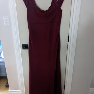 Le Chateau Merlot Evening Dress